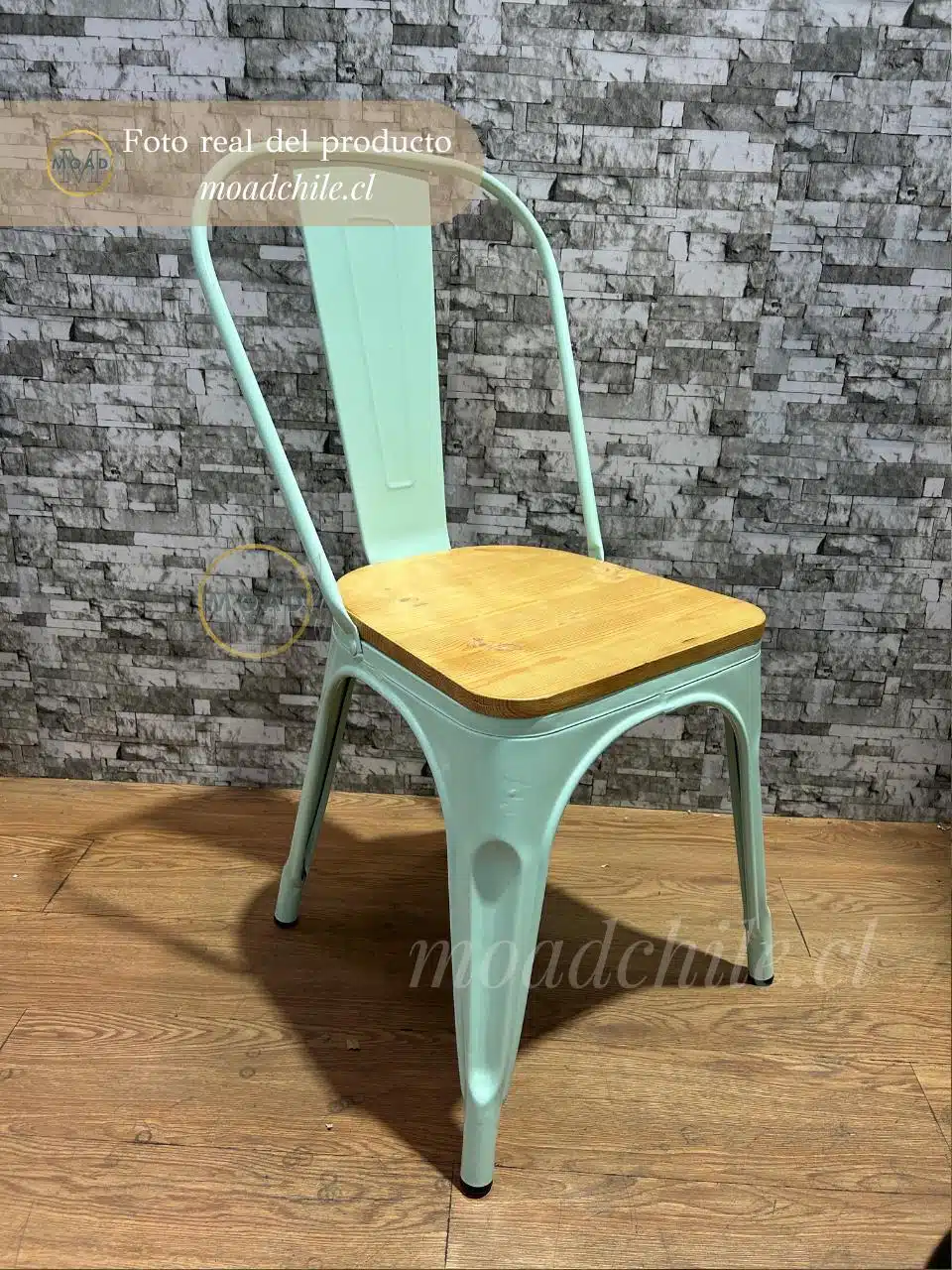 SILLA TOLIX WOOD ASIENTO MADERA  MENTA