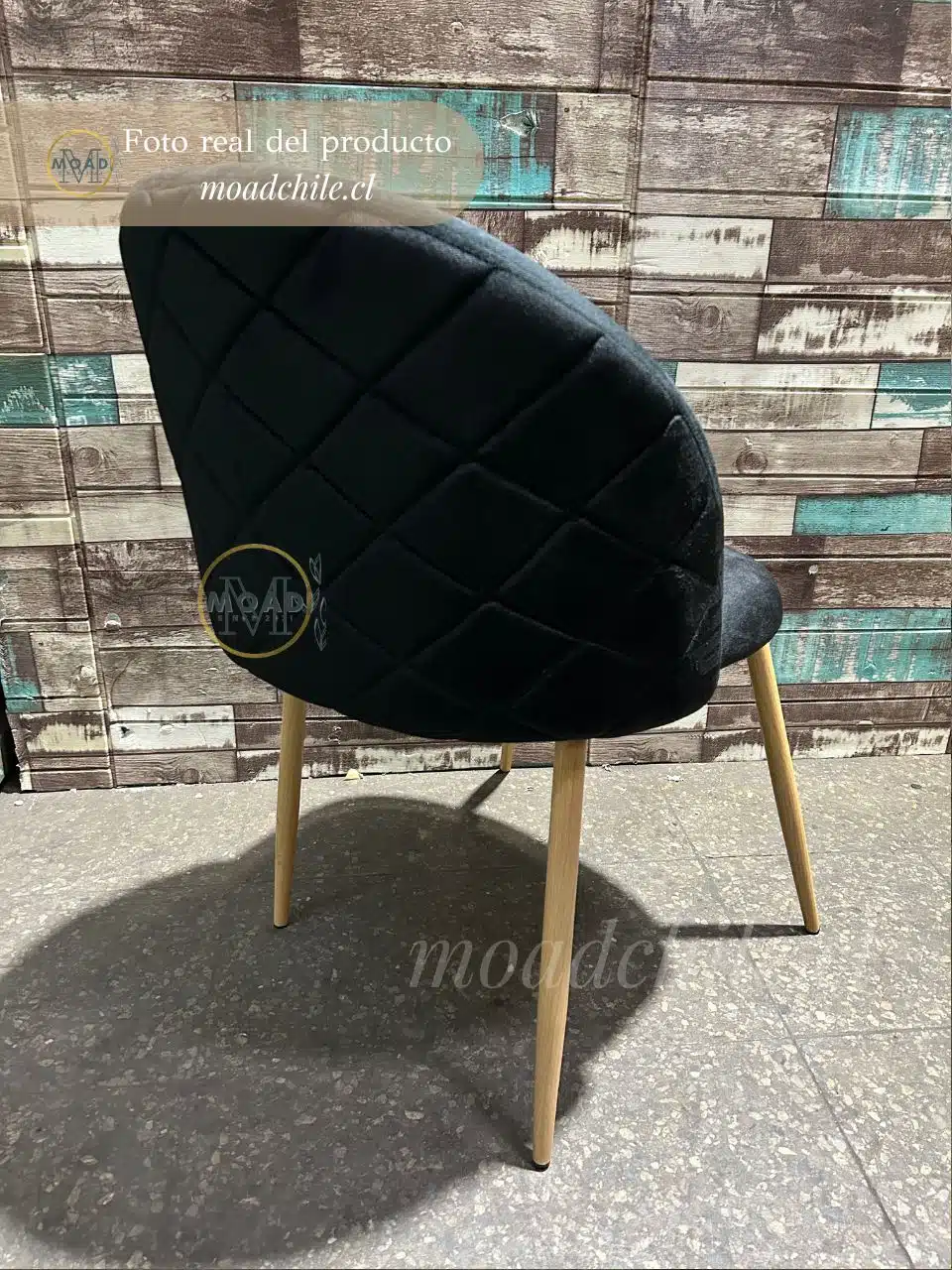 silla gabrielle rombo negro