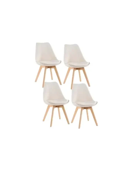 X4 Pack Silla Tulip Terciopelo