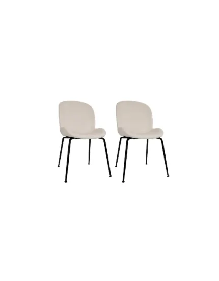 Pack 2 Sillas Beetle con patas negras