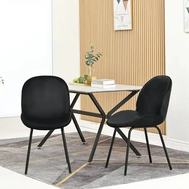 SILLA BEETLE CON PATAS NEGRAS