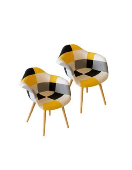 Pack 2 Butacas Patchwork Wood