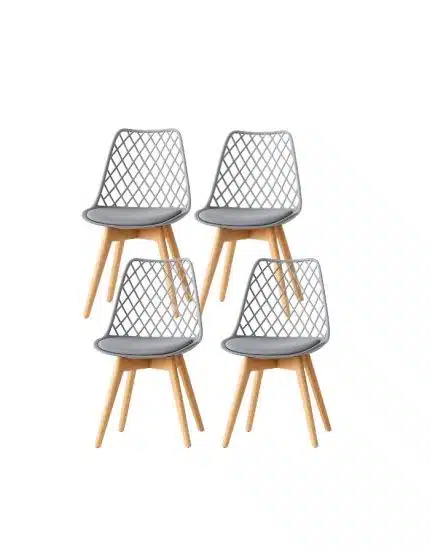 Pack 4 Sillas Tulip Mesh