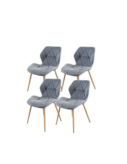 Pack 4 Sillas Fiori Lexus Patas Simil Madera