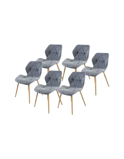 Pack 6 Sillas Fiori Lexus Patas Simil madera