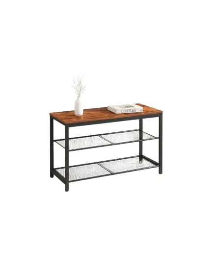 Banco Organizador Estilo Industrial con 3 Niveles