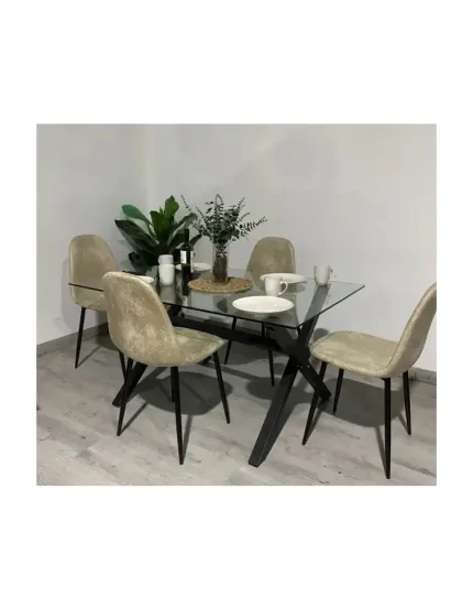 Comedor Detroit Vintage Bursa Black 4P