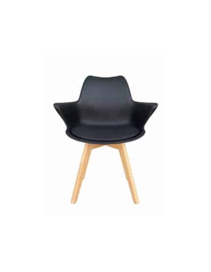 Butaca Eames con Cojin y patas de Madera