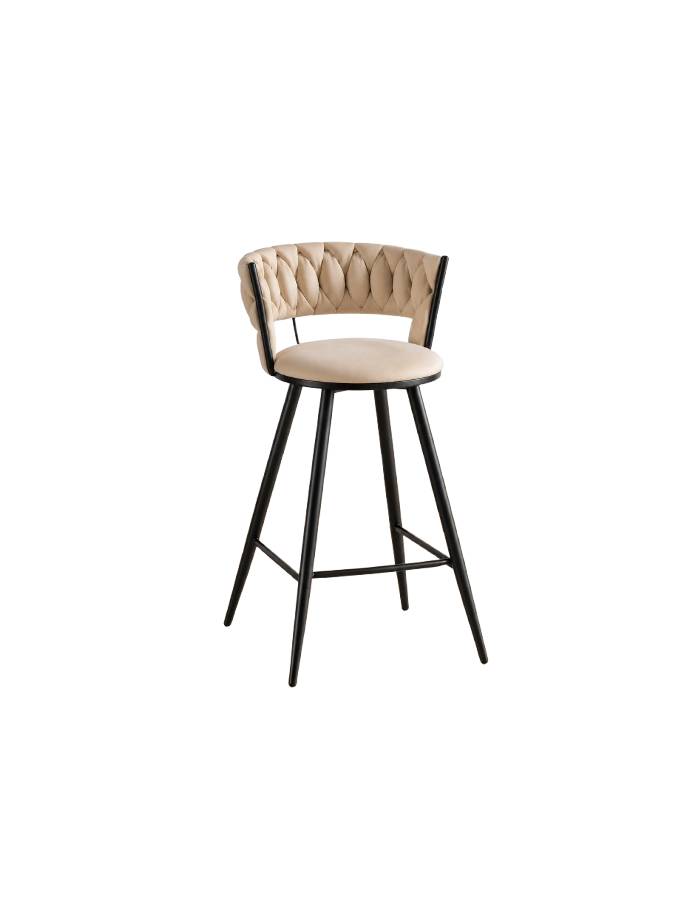 taburete queen black 66cm